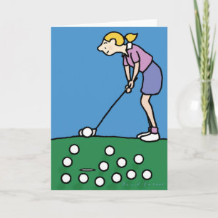 Golf-temat födelsedagskort  kort