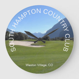 Golf & Tennis Klubb Wall Clock Stor Klocka