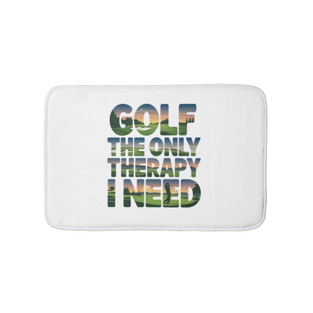 Golf the Only Therapy, Trendig Badrumsmatta (Framsidan)