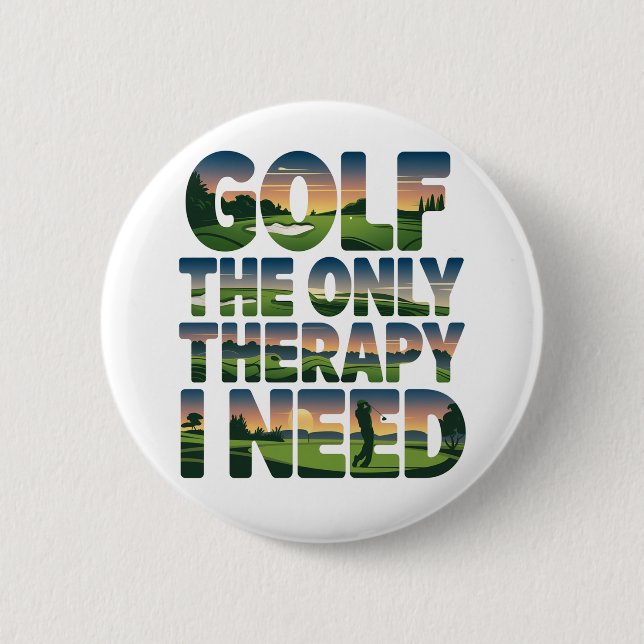 Golf the Only Therapy, Trendig Knapp (Framsida)