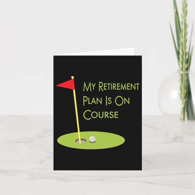 Golf Théft-gåvan till Retiree Min Pension-plan är Kort (Framsida)