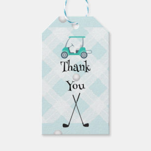 Golf theme birthday bundle presentetikett