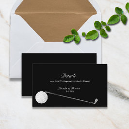 Golf Theme Details-webbplats Bröllop Tilläggskort