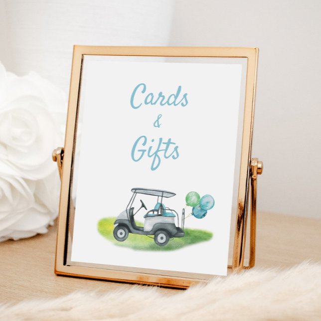 Golf Theme Gifts Birthday-tecken Poster (Skapare uppladdad)