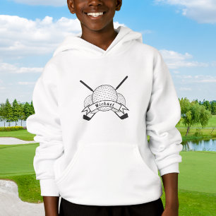 Golf Theme Golfer Custom Name Personlig Barn T Shirt