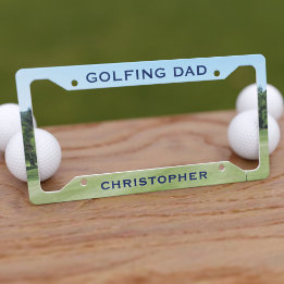 Golf Theme Golfing Pappa License Plate Ram