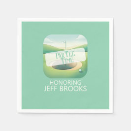 Golf Theme Grönt Party Pappersservett