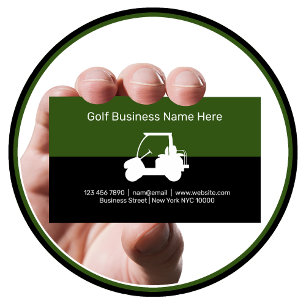 Golf Theme Modern Affärskort Visitkort