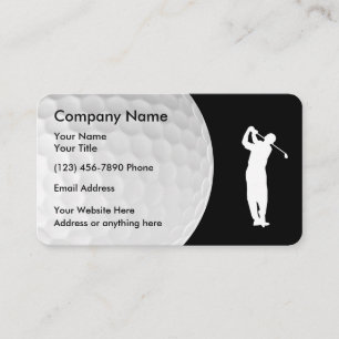 Golf Theme Modern Design Visitkort