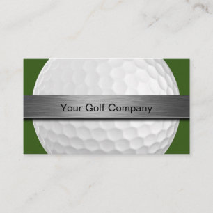 Golf Theme Modern Two Side Visitkort
