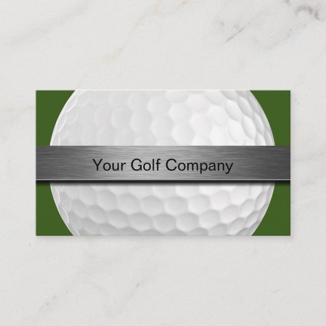 Golf Theme Modern Two Side Visitkort (Framsida)