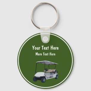 Golf Theme Promotional Keychains Golf Car Tema Nyckelring