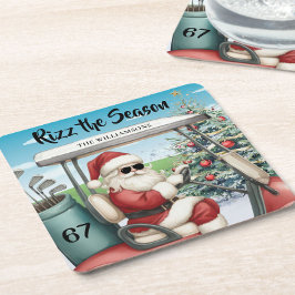 Golf Theme Rizz the Season 67 Namn Underlägg Papper Kvadrat