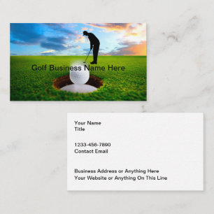 Golf Theme Scenia-Affärskort Visitkort