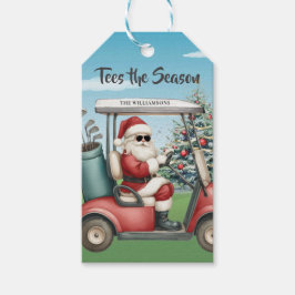 Golf Theme Tees the Season Name Presentetikett