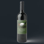 Golf Theme Vinflaska Etikett<br><div class="desc">Golf Theme Vin-etiketten ger en roligt professionell som avslutas till vin. Kan vara personlig för favörer eller gåvor på Golf Outings,  Bachelor Party,  Reunions.</div>