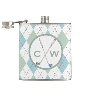 Golf ThLED Argyle Personlig Monogram Fickplunta