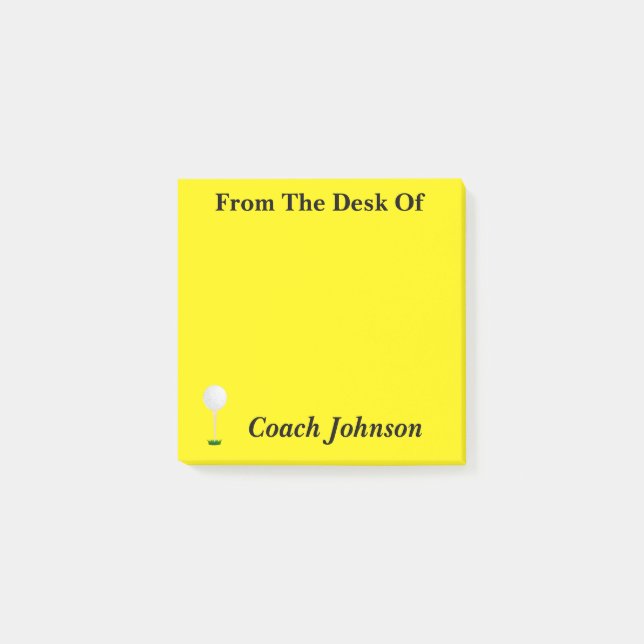 Golf Thned Notes Post-it Block (Framsida)