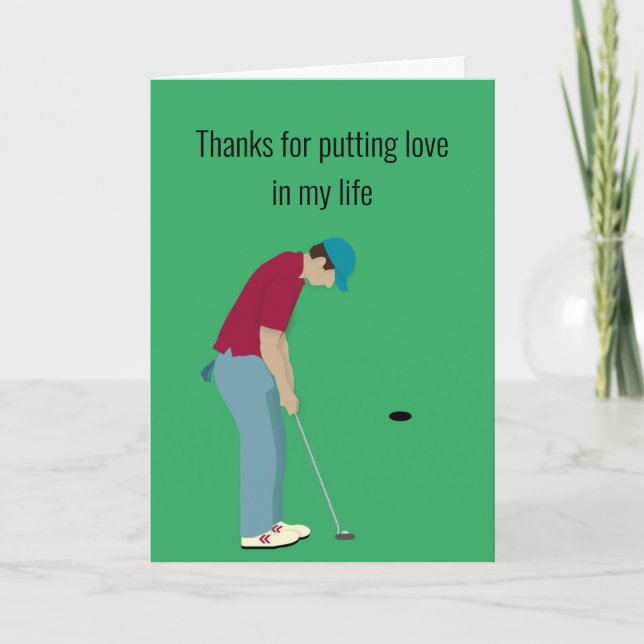 Golf Thned-Valentineser Helgkort (Framsida)