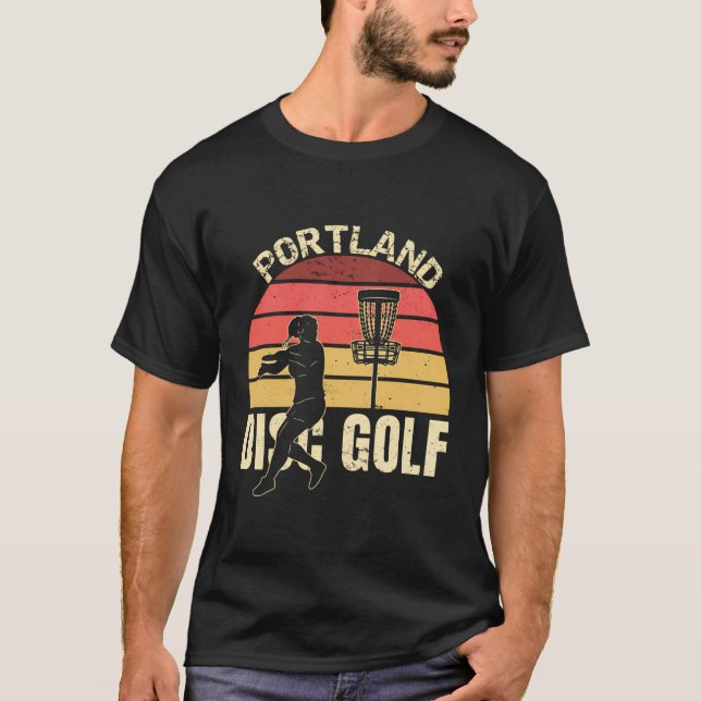 Golf-tillbehör och Portland Disk Golf T Shirt (Framsida)