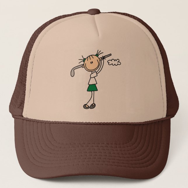 Golf Tjej Hatt Truckerkeps (Framsida)