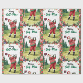 Golf Tomte i ful jultröja Golfar God Jul Presentpapper