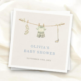 Golf Torklina Baby Shower Fest Pappersservett