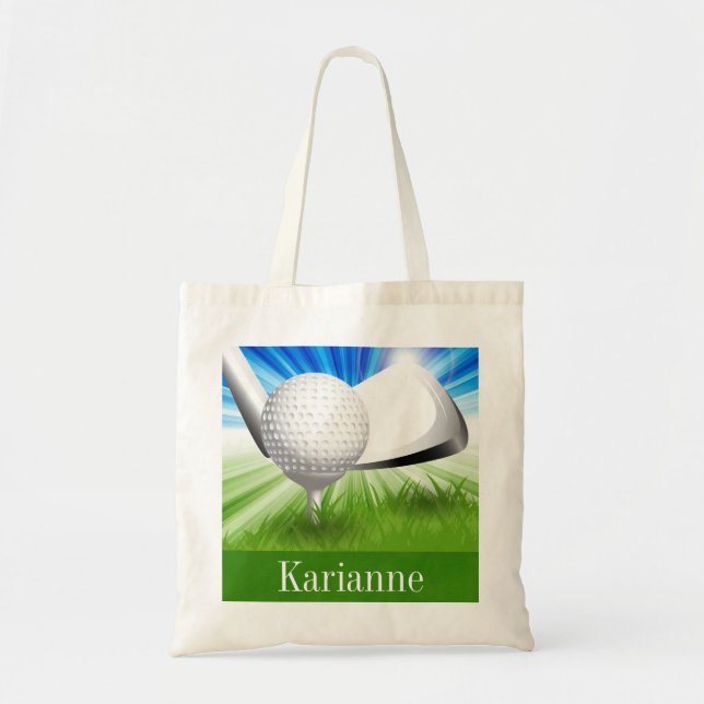 Golf Tote Bag Jumbo Tygkasse (Framsidan)