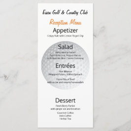 Golf Tournamement Reception ⛳ Middag Menu Meny