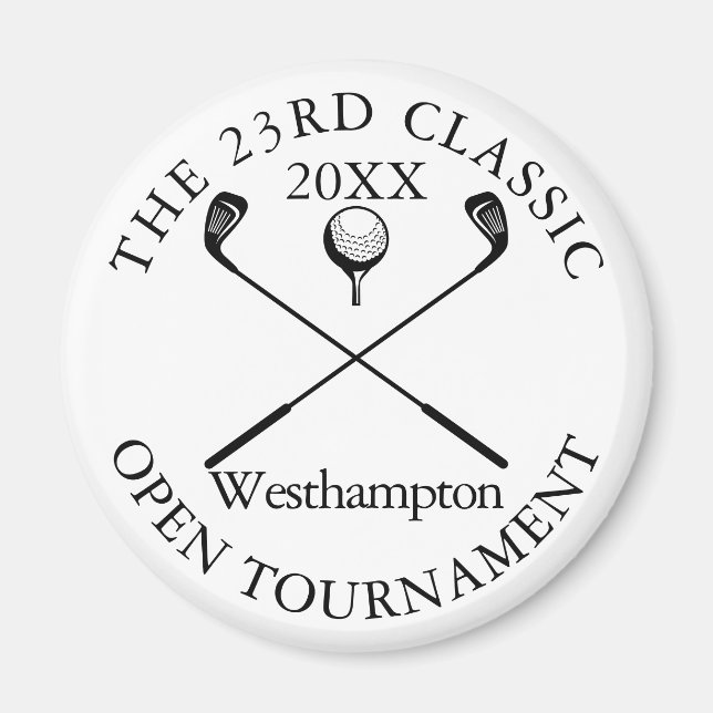 Golf Tournament Classic Event Magnet (Framsidan)