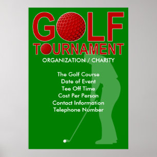 Golf Tournament Poster 3 (du kan anpassa)