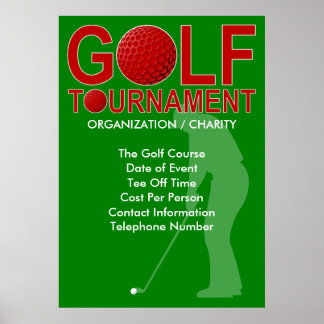 Golf Tournament Poster 3 (du kan anpassa)