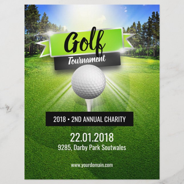 Golf Tournamity Flyer Poster (Framsidan)