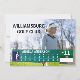 GOLF TOURNAY LW SCORE GOLFER AWARD INBJUDNINGAR