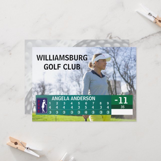 GOLF TOURNAY LW SCORE GOLFER AWARD INBJUDNINGAR (Fram/Back In Situ)