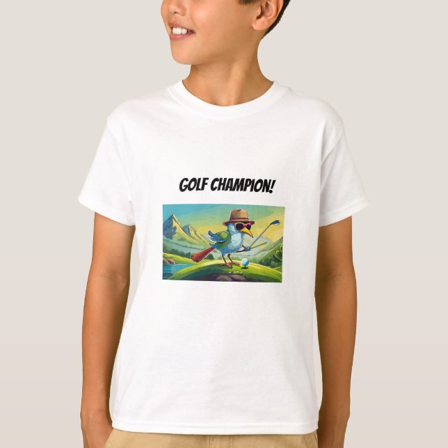 Golf t'shirt voor kids t shirt (Framsida)