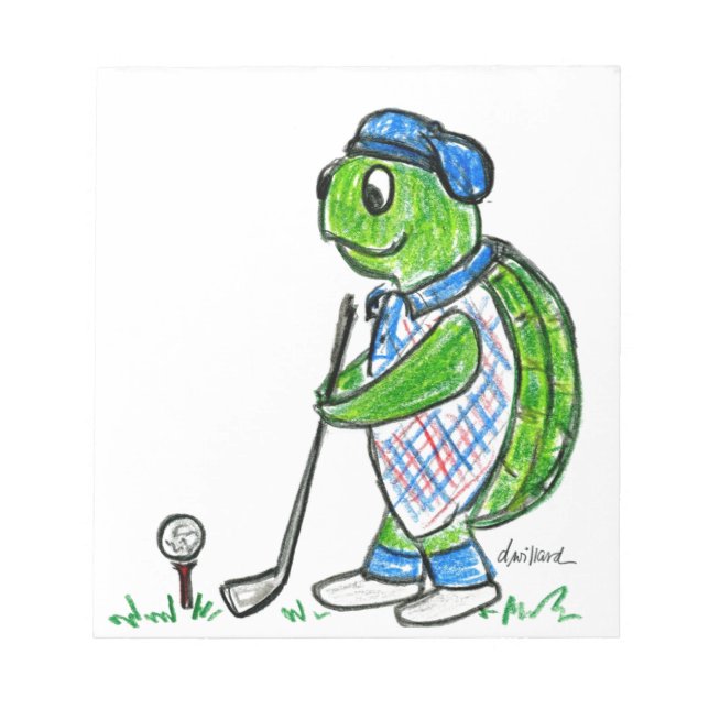 Golf Turtle Anteckningsblock (Framsida)