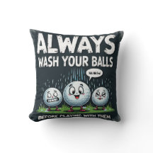 Golf Tvättar Bollar Dekorativ kudde