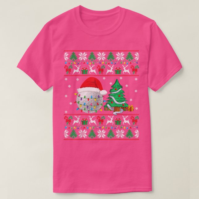Golf Ugly jul Sweater Golf Player Julafton Light T Shirt (Design framsida)