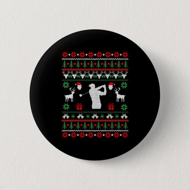 Golf Ugly jul Sweater Knapp (Framsida)