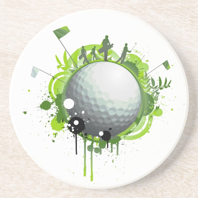 Golf Underlägg Sandsten (Framsidan)