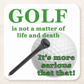 Golf-Underlägg Underlägg Papper Kvadrat