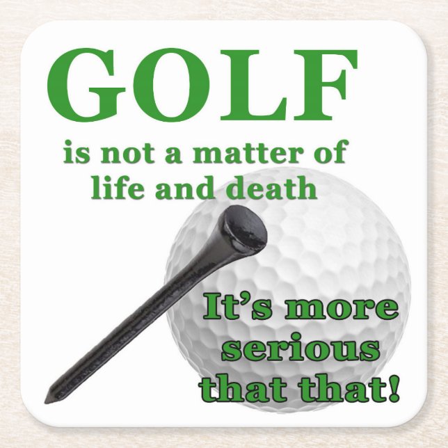 Golf-Underlägg Underlägg Papper Kvadrat (Framsidan)