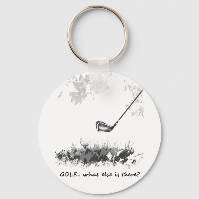 Golf Vad mer är det där Roligten Golfer Quote Nyckelring (Framsida)