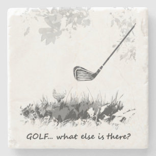 Golf Vad mer är det där Roligten Golfer Quote Underlägg Sten