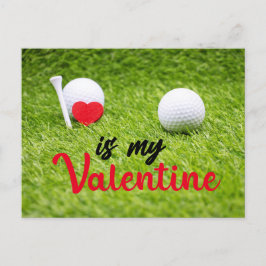 Golf Valentindagen för Golfer med KÄRLEK Helgdag Helg Vykort