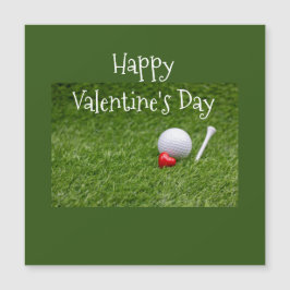 Golf Valentine Card golf boll och T med kärlek