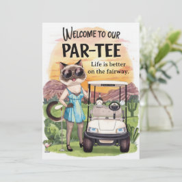 Golf Välkommen till golfares hus  FÖR Arizona-cock Inbjudningar