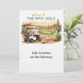 Golf Välkommen till golfares hus  FÖR Arizona-cock Inbjudningar