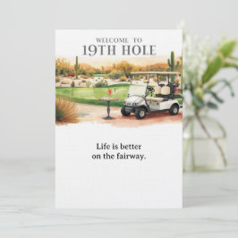 Golf Välkommen till golfares hus  FÖR Arizona-cock Inbjudningar